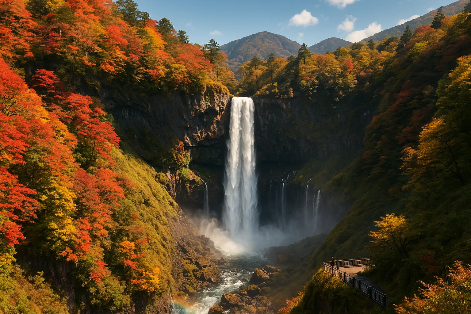 Kegon Falls Nikko Japan - 97 meter waterfall